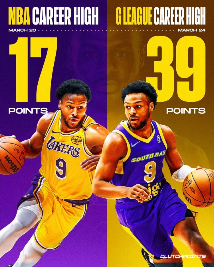 在進(jìn)步！布朗尼一周內(nèi)先后創(chuàng)下個人NBA和G聯(lián)盟單場得分新紀(jì)錄